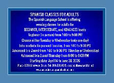SPANISH CLASSES FOR ADULTS