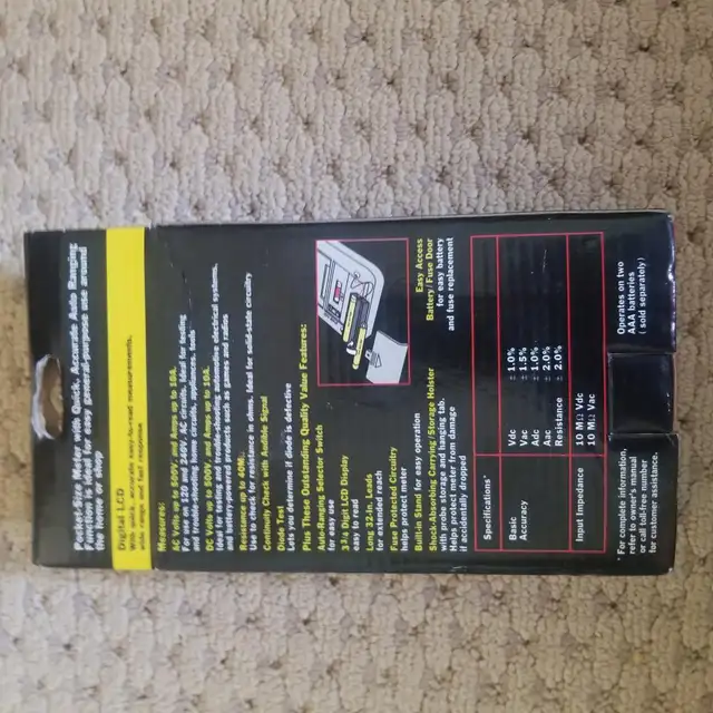 Brand New Craftsman Autoranging Digital Multimeter - Photo 2