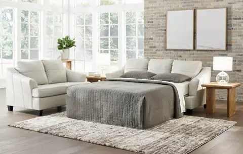 New Genoa Coconut Leather Sofabed Reg. $2399 - Photo 3