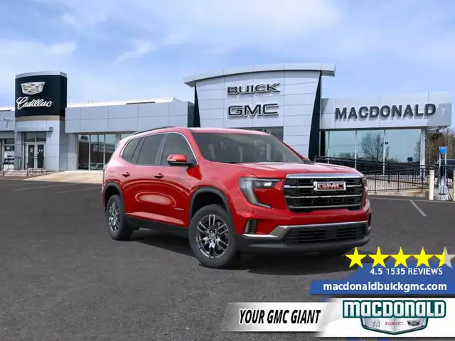 2026 GMC Acadia Elevation - Heated Seats - $414 B/W