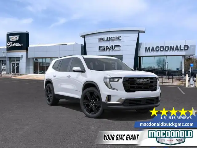 2026 GMC Acadia Elevation - $454 B/W