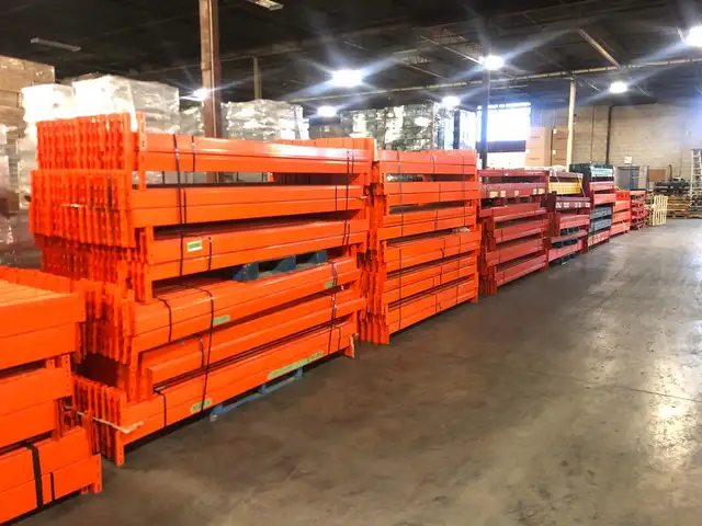 USED Redi rack Beams 8' long x 4" Pallet Racking rack beams - Photo 2