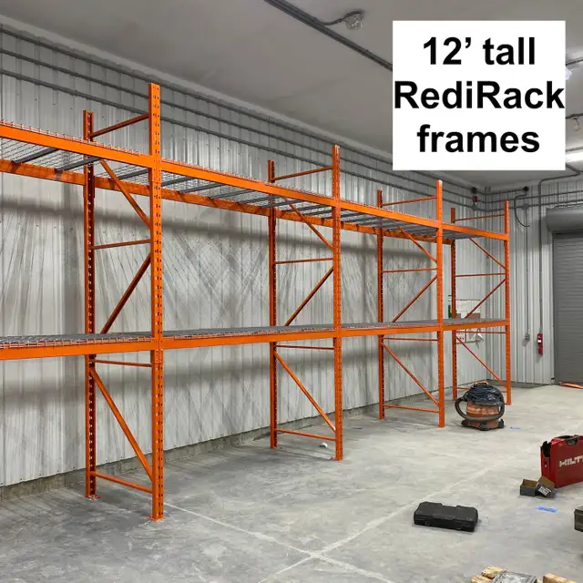12’ x 42" RediRack pallet racking uprights in stock 905-238-7225 - Photo 2