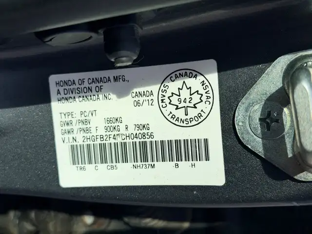 2012 Honda Civic LX 176KM CERTIFIED-WARRANTY - Photo 24
