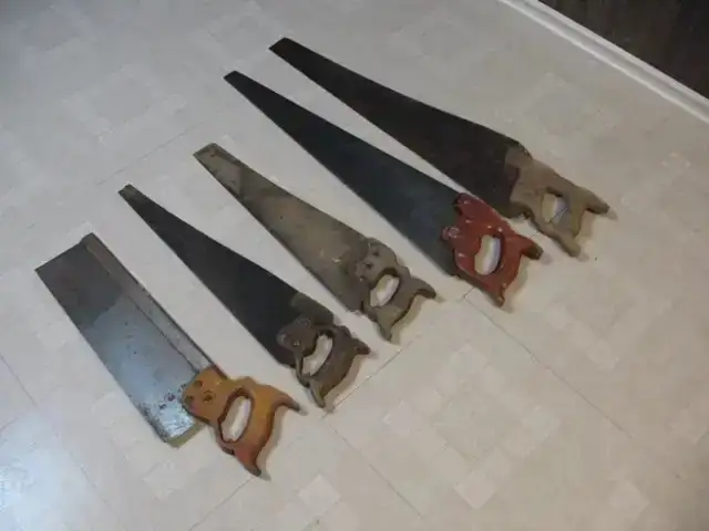 5 Vintage Hand Saws - Photo 5