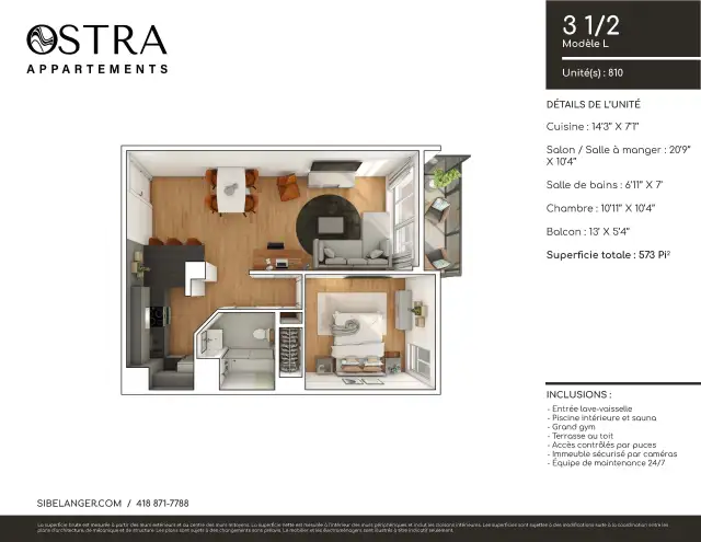 3 ½ entièrement meublé à louer Saint-Jean-Baptiste juillet 2026 - Photo 13