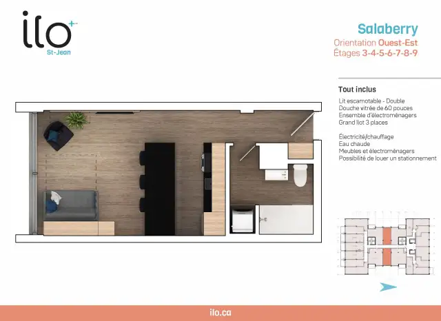 Loft entièrement meublé à louer Saint-Jean-Baptiste juillet 2026 - Photo 12