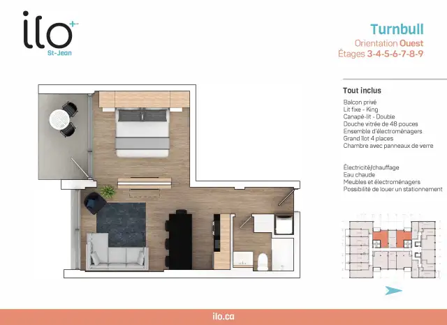 3 ½ entièrement meublé à louer Saint-Jean-Baptiste juillet 2026 - Photo 13