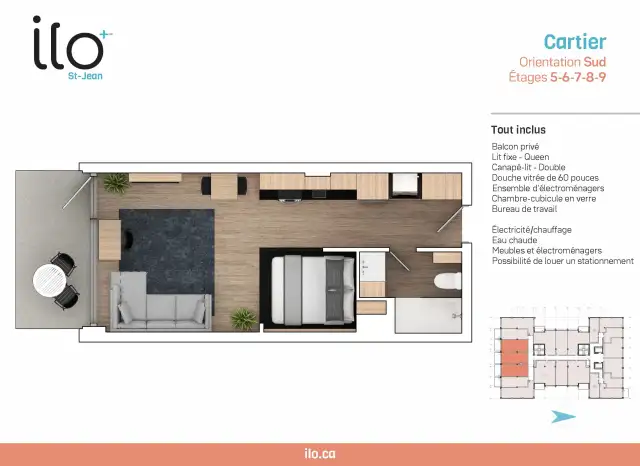 Loft entièrement meublé à louer Saint-Jean-Baptiste juillet 2026 - Photo 13