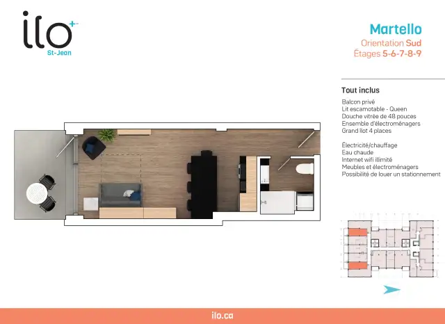 Loft entièrement meublé à louer Saint-Jean-Baptiste juillet 2026 - Photo 13