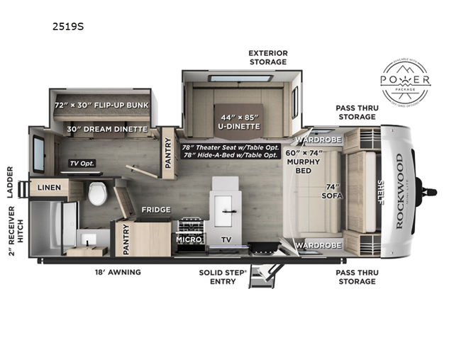 2026 Forest River RV Rockwood Mini Lite 2519S