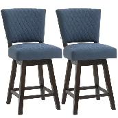 Brand New Set of 2 swivel Barstools Wooden legs $329