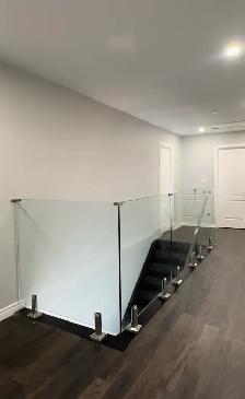 DECK RAILING STAIR RAILING PORCH ENCLOSURES GLASS PARTITION ETC.