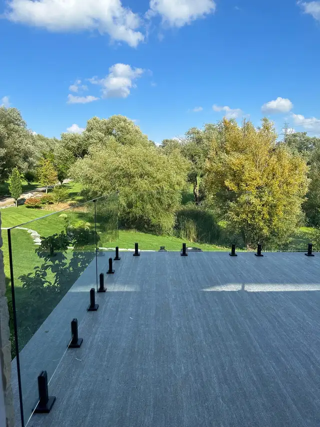 STAIR RAILING GLASS PARTITION OFFICE GLASS ENTRANCES DOOR MIRROR - Photo 9