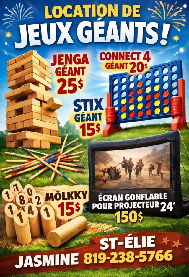 location de jeux géant