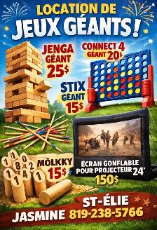 location de jeux géant