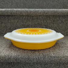 Cocotte vintage tournesol Daisy Sunflower Pyrex 1,5 litre