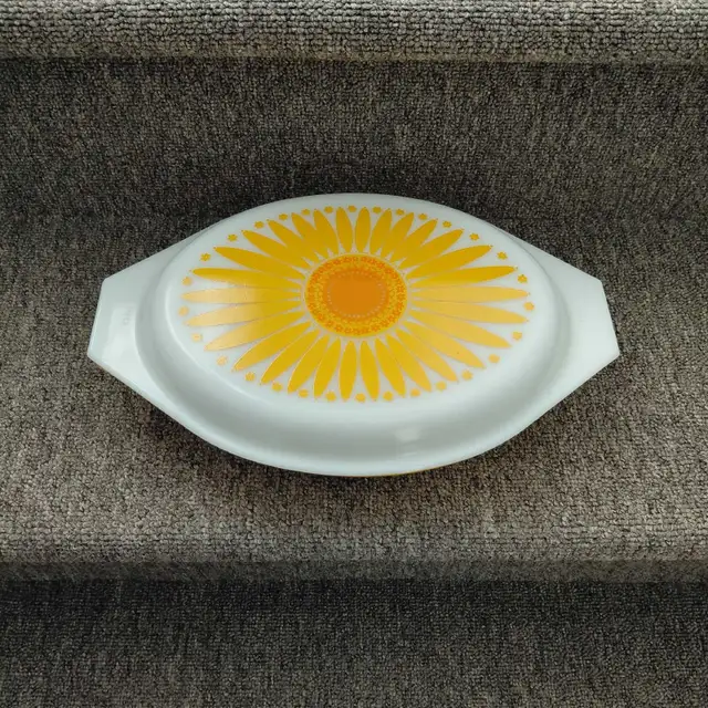 Cocotte vintage tournesol Daisy Sunflower Pyrex 1,5 litre - Photo 2