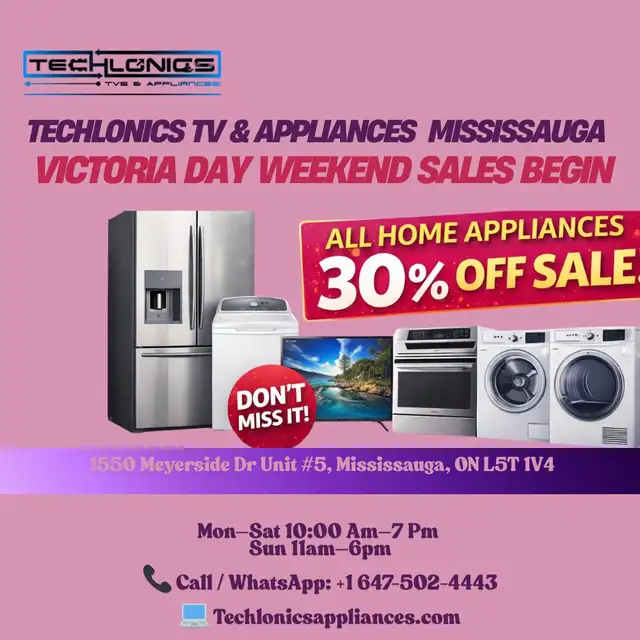 Victoria Day Weekend Sale  30% OFF All Home Appliances |