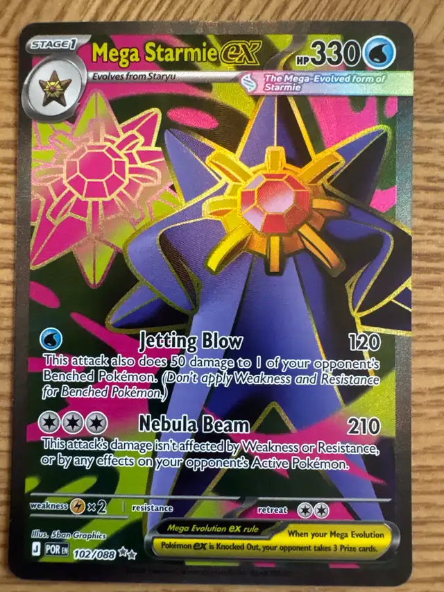Mega Starmie EX Pokemon Card