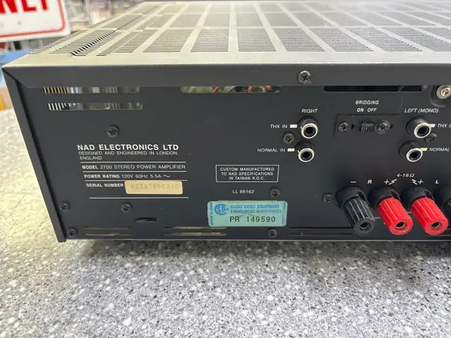 NAD 2700 Monitor Series Stereo Amplifier - Photo 6