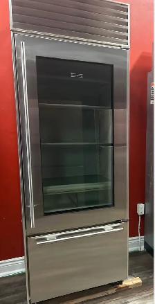 30" Subzero Glass Door Refrigerator
