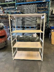 Used industrial shelving  units - 24' deep x 46' wide x 6' tall