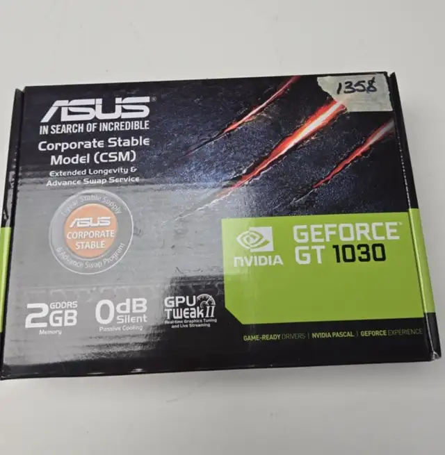 ASUS GeForce GT 1030 2GB GDDR5 - NEUF, Factory Sealed