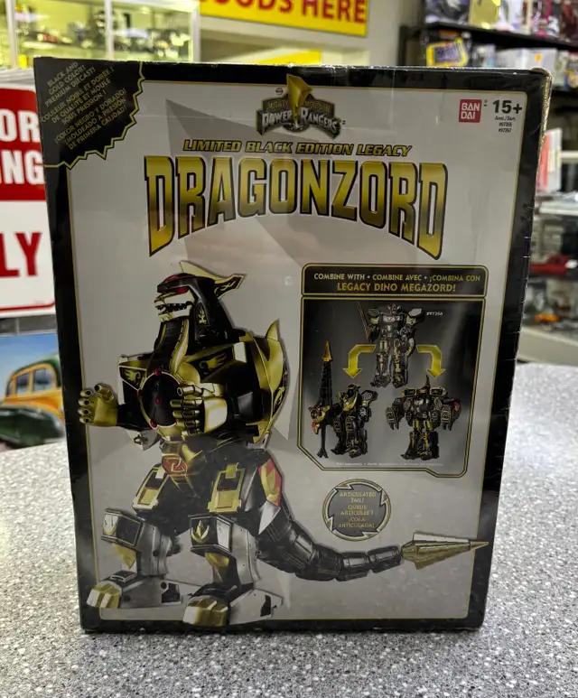 Bandai Power Rangers 2018 Limited Black Dragonzord Boxed - Photo 2