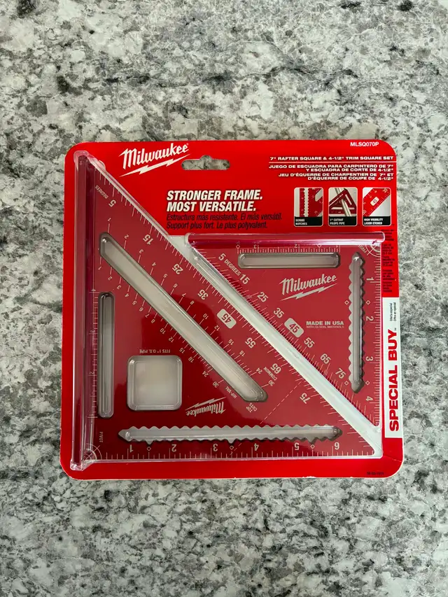 New Milwaukee Rafter & Trim Square Set