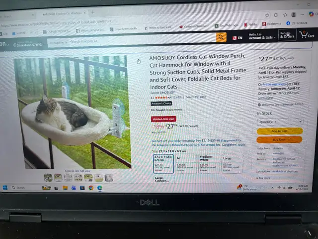 Cat Window Hammock - Photo 2