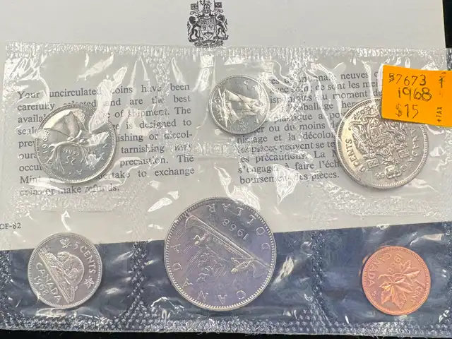 Uncirculated Canadian Coin Set(s) by Year ( 1968 to 1990 ) - Photo 6