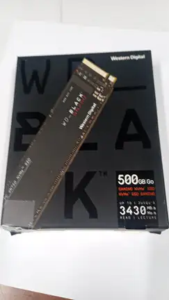 WD Black M.2 nVME SSD 500 Go