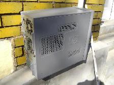 COMPUTER CASE HAS MOTHER BOARD AND DVD BURNER NOT SURE IF WORKIN