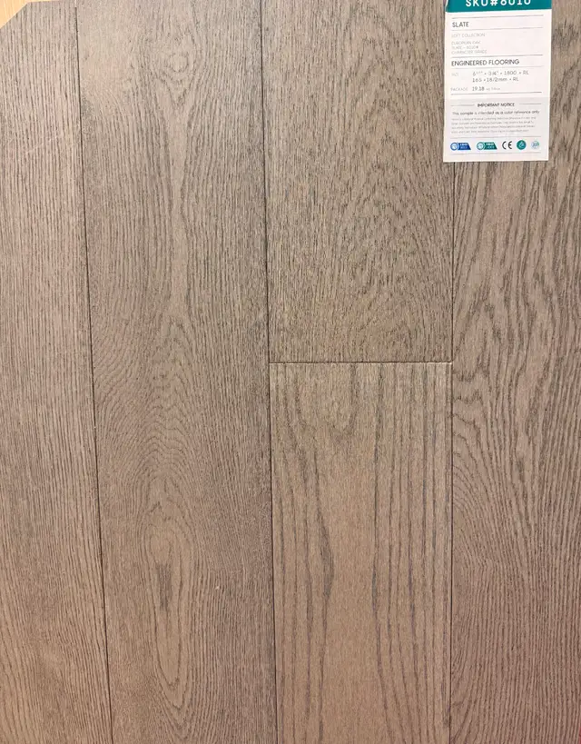 Engineered Hardwood Flooring Slate European Oak 6.5in $3.69/sqft - Photo 5