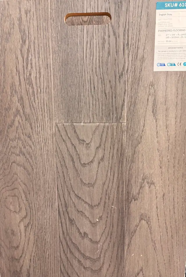 Engineered Hardwood Flooring Slate European Oak 6.5in $3.69/sqft - Photo 6