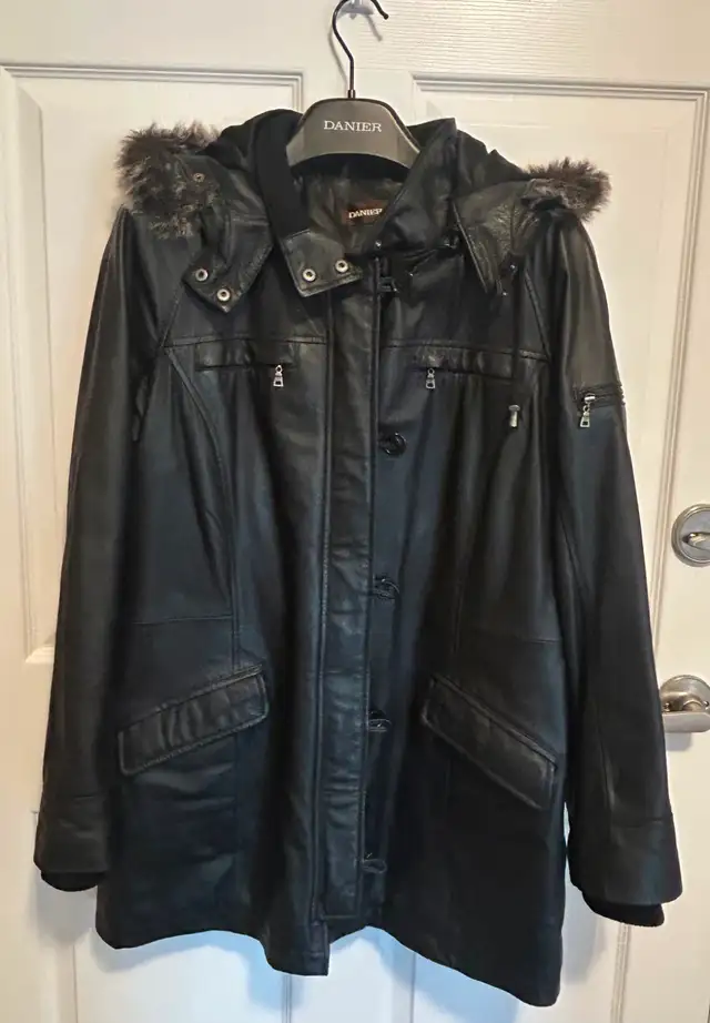women's leather  coat
