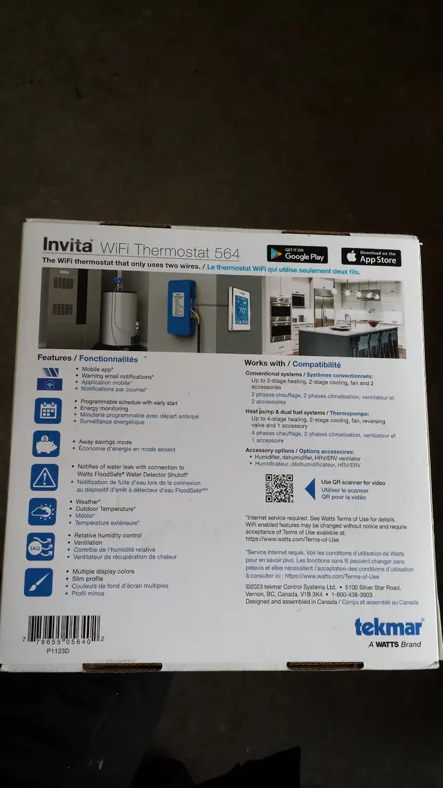 Wifi heating/cooling thermostat Tekmar - Photo 2