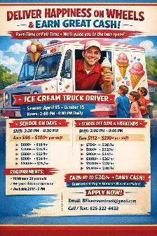 Ice Cream Truck Drivers Wanted