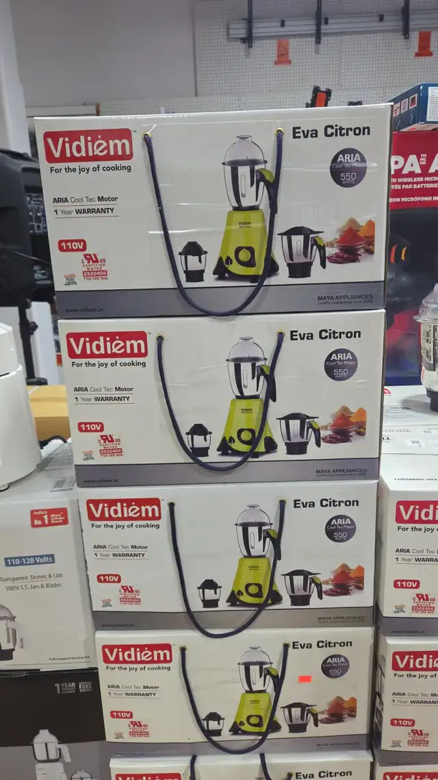 Vidiem Eva Citron 550 Watts Mixer and Grinder