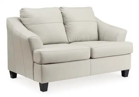 New Genoa Coconut Leather Loveseat Reg. $1699