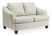 New Genoa Coconut Leather Loveseat Reg. $1699