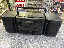 JVC PC-X130 BoomBox AM/FM Cassette System With Remote