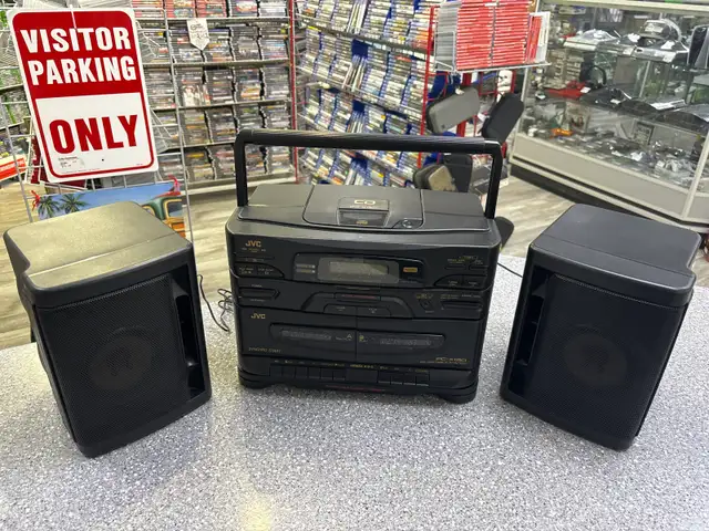 JVC PC-X130 BoomBox AM/FM Cassette System With Remote - Photo 2