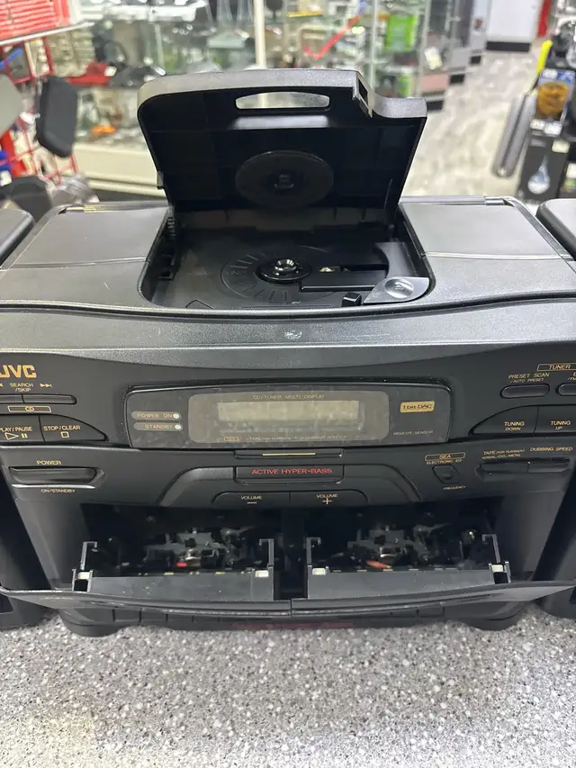 JVC PC-X130 BoomBox AM/FM Cassette System With Remote - Photo 4