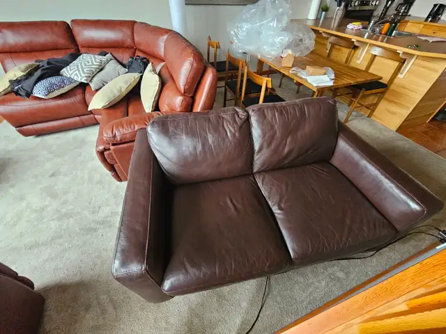 Leather Love Seat