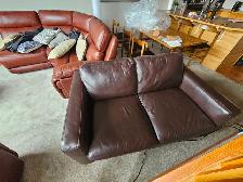 Leather Love Seat