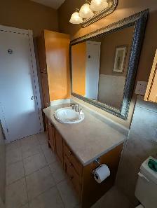 Complete Bathroom Maple Wood Cabinetry  5 piece