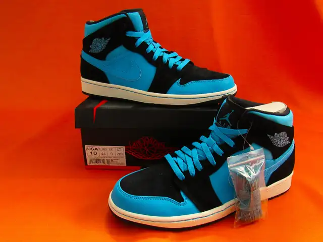 AIR JORDAN 1 MID ''DARK POWDER BLUE'' 2014