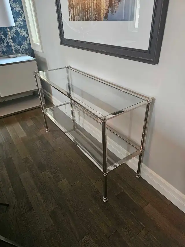 sofa table glass chrome - Photo 2